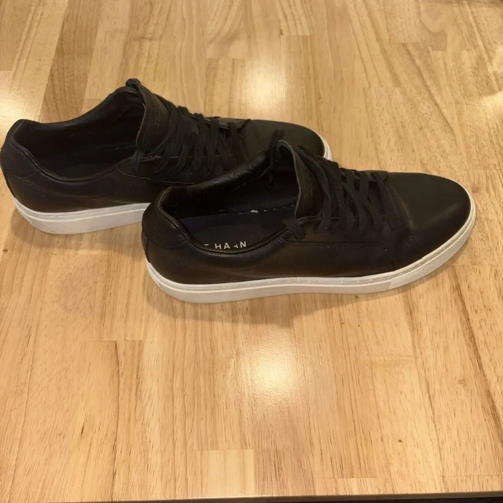 Cole Haan Grand Crosscourt Traveler Sneaker Shoes 9.5M Leather Black